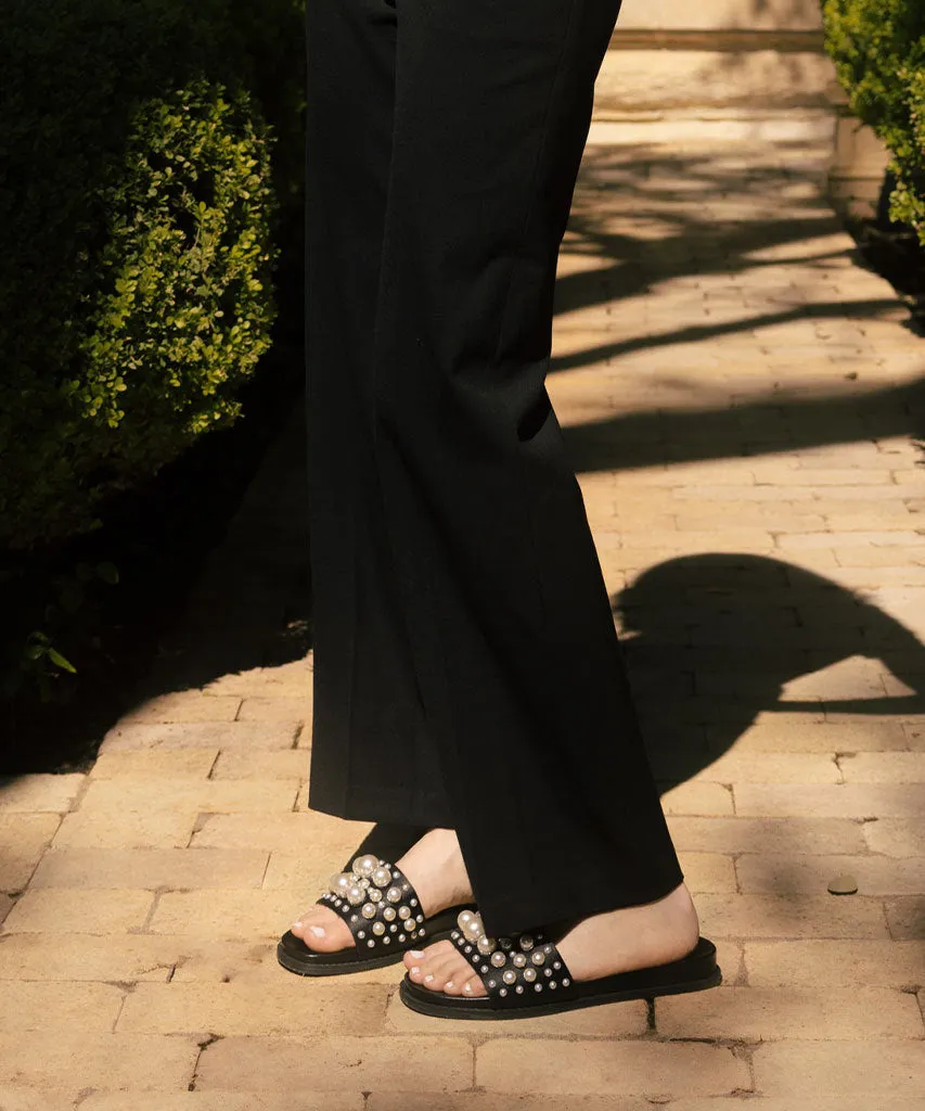 GABBI PEARL SANDALETTEN SCHWARZE PERLEN