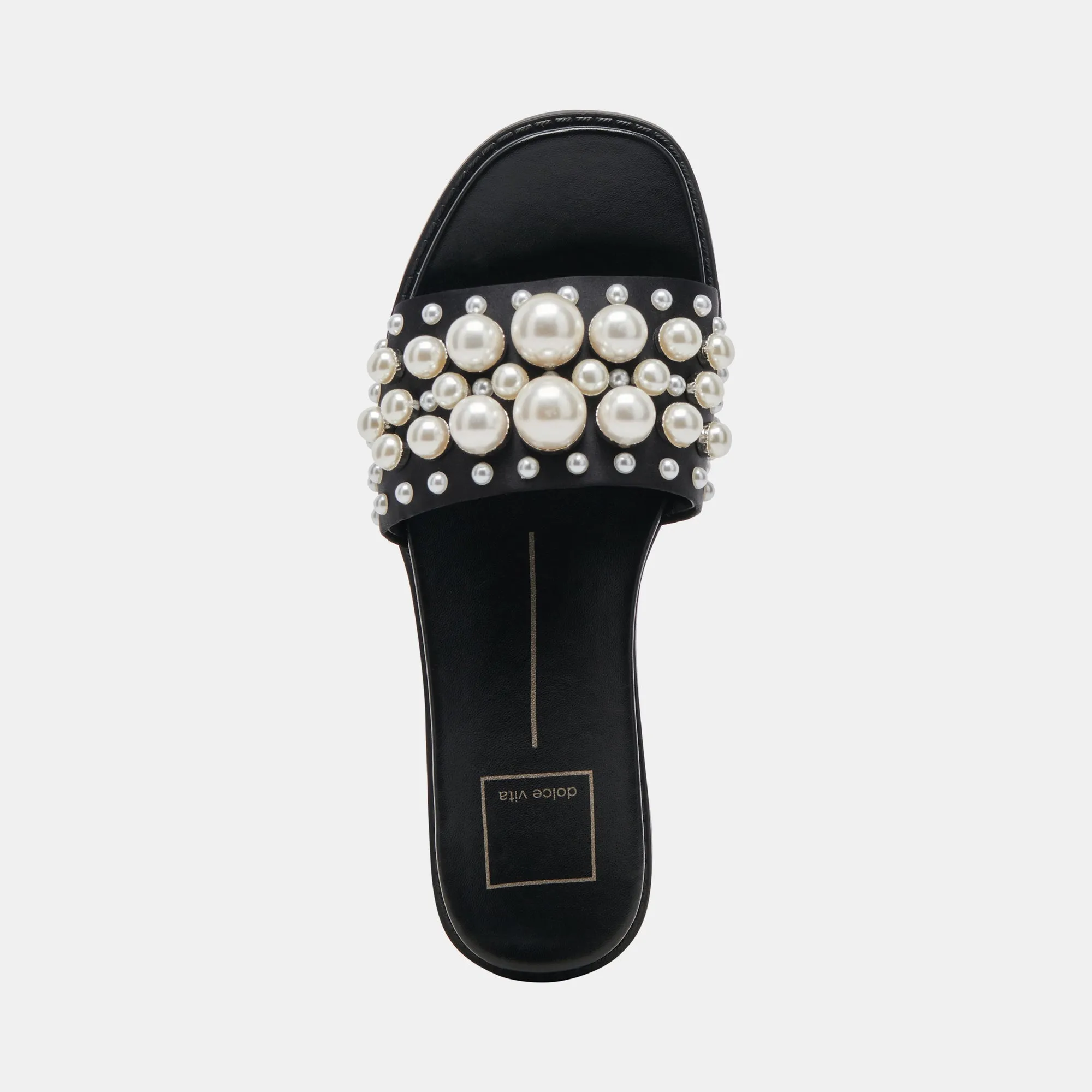 GABBI PEARL SANDALETTEN SCHWARZE PERLEN
