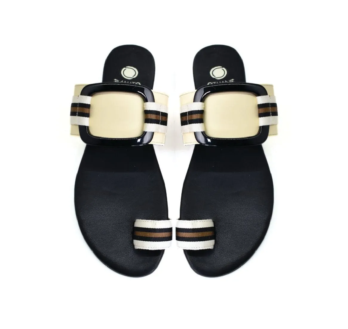 Gala Vegan-Leder Schlupfsandalen | Butter