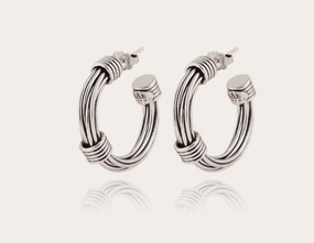 GAS BIJOUX - ARIANE SILVER HOOP EARRINGS ear-ear-stud  