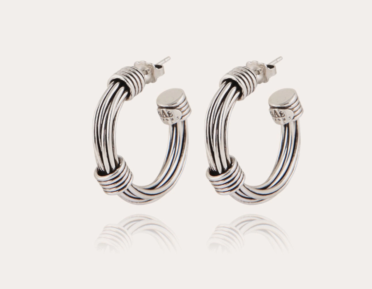 GAS BIJOUX - ARIANE SILVER HOOP EARRINGS ear-ear-stud  