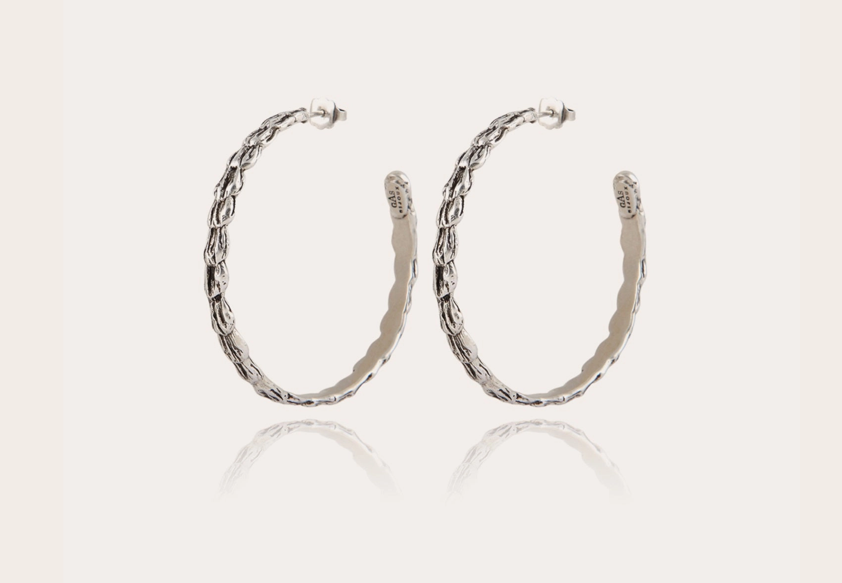 GAS BIJOUX - LIANE SILVER HOOP EARRINGS ear-ear-stud  