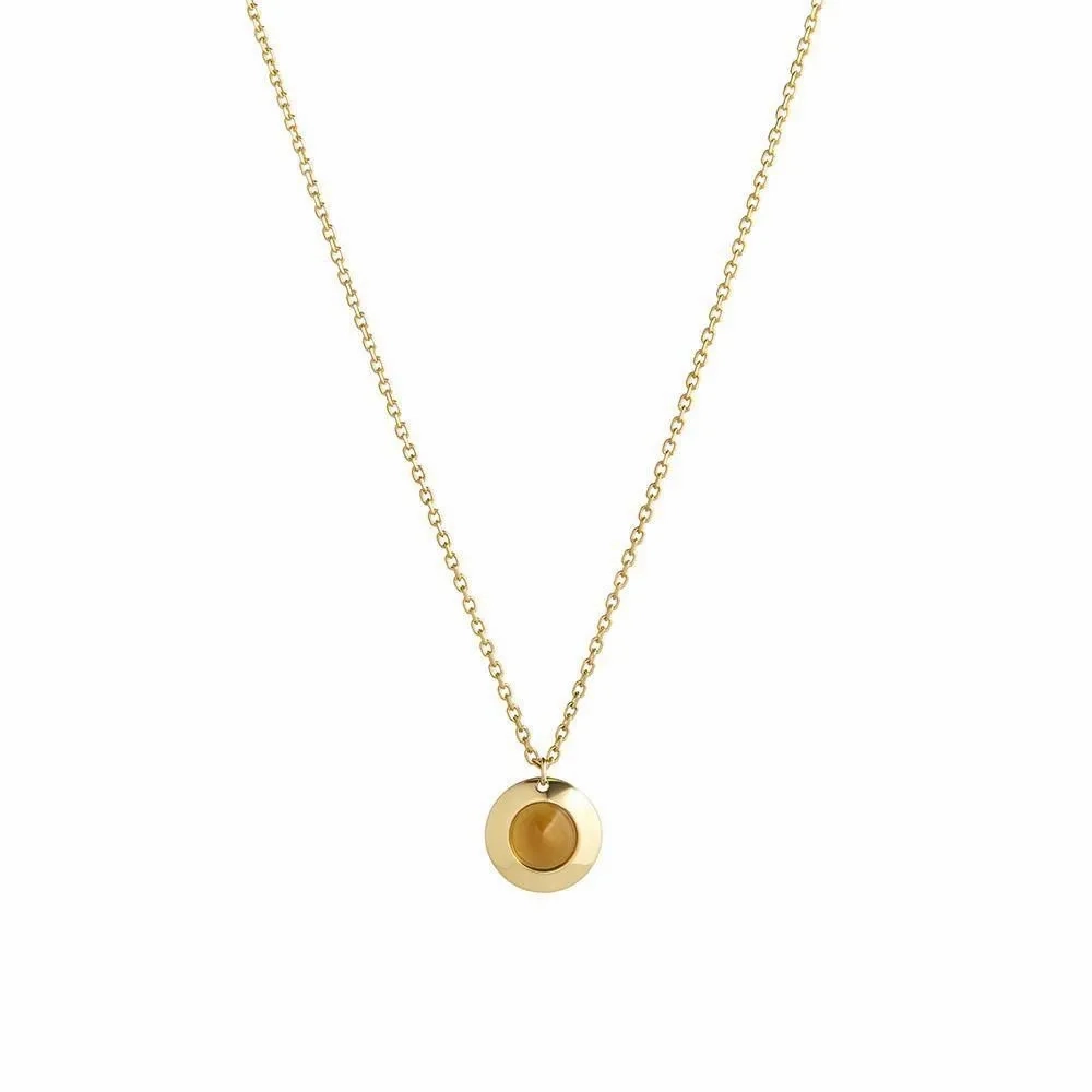 Gems of Cosmo 18K Gold Necklace w. Citrin