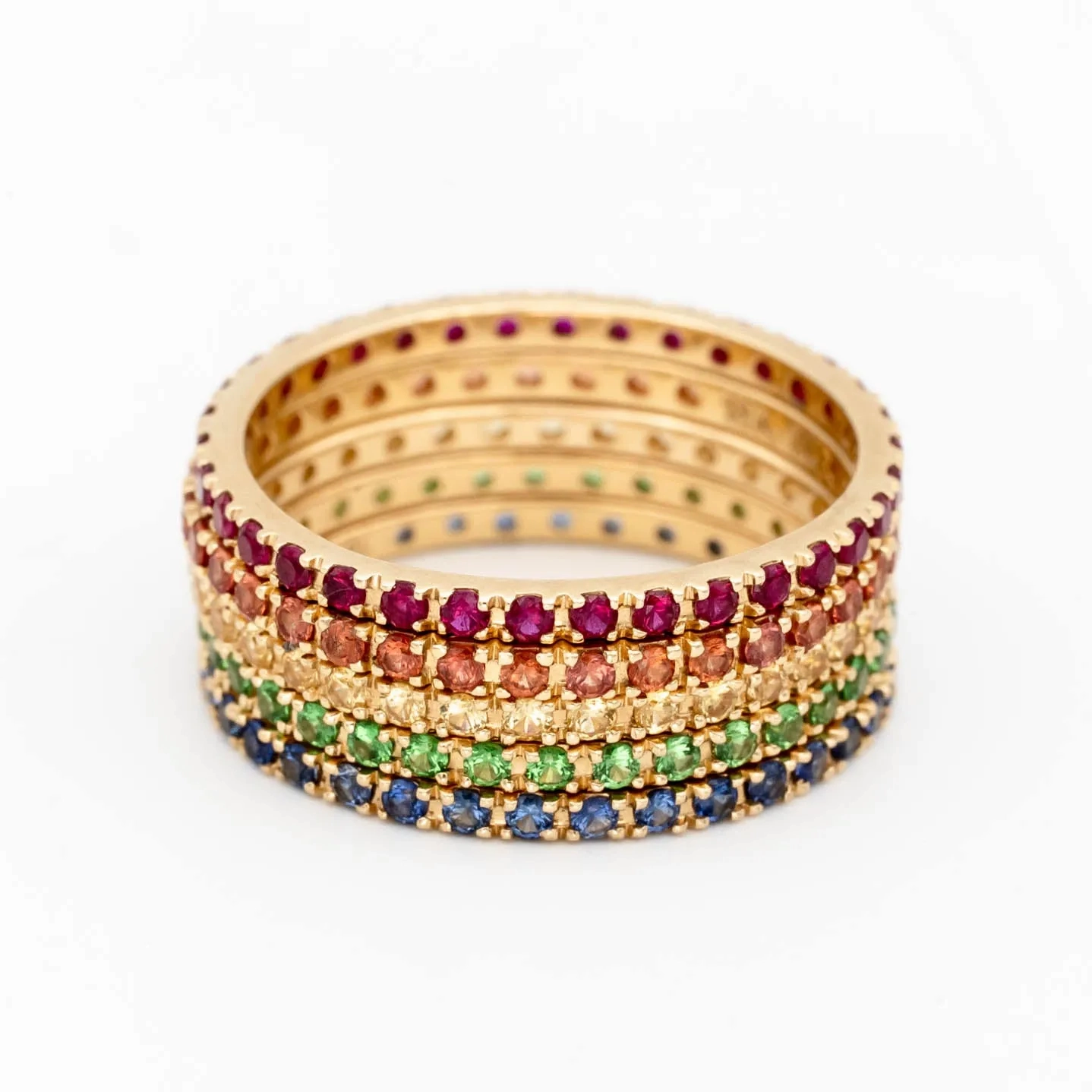 Gemstone Eternity Band