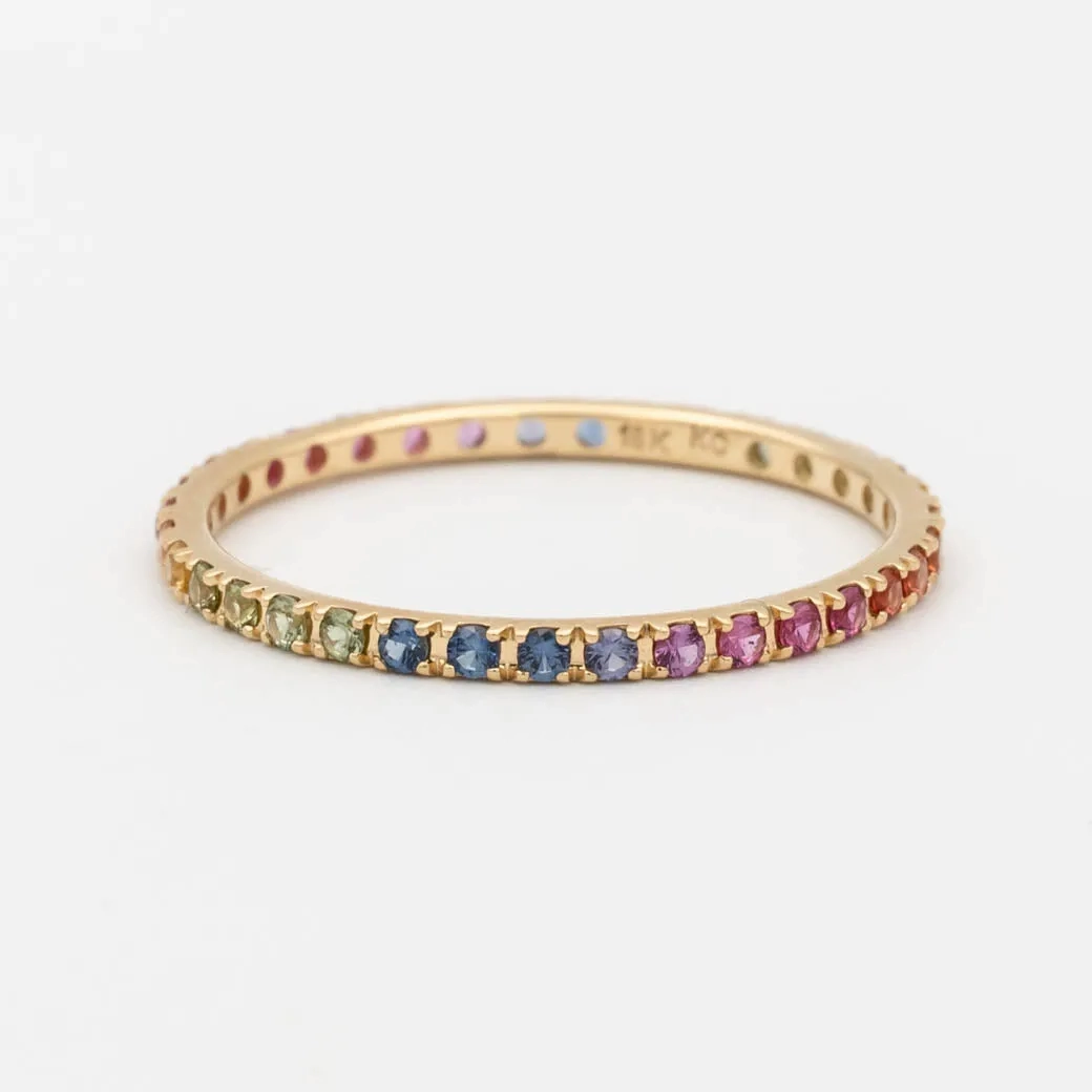 Gemstone Eternity Band