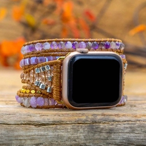Geometric Bead Hand Woven Watch Strap 