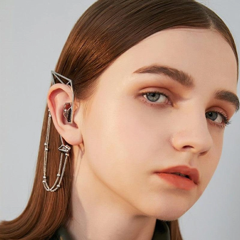 Geometric Element Earhook Temperament Indifferent Niche Design 
