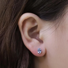 Geometrically Simple Sterling Silver Earrings 