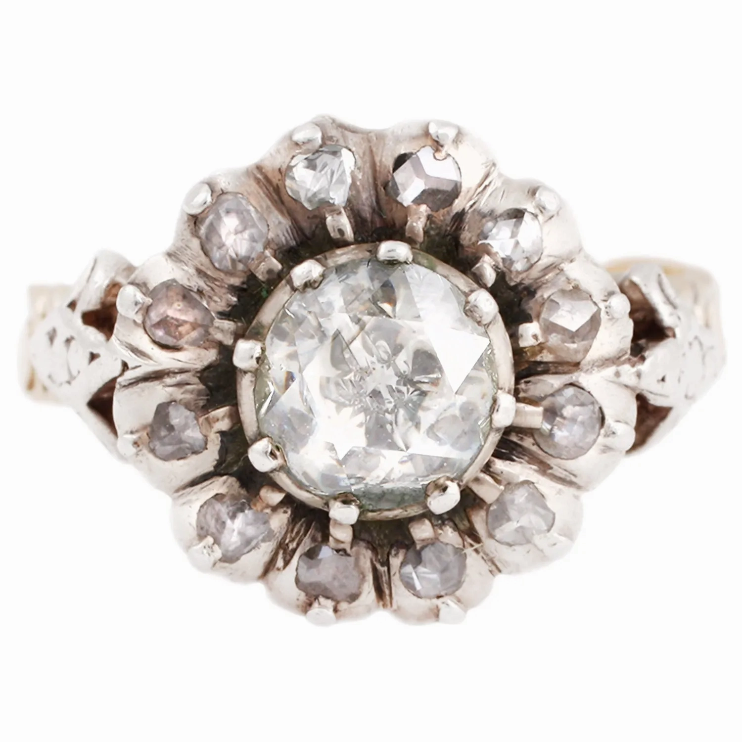 Georgian Cluster Flower Ring