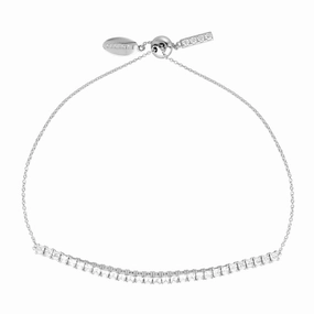 Georgini Iconic Bridal Vera 2mm Bracelet Silver Adjustable hand-chain-bracelet  
