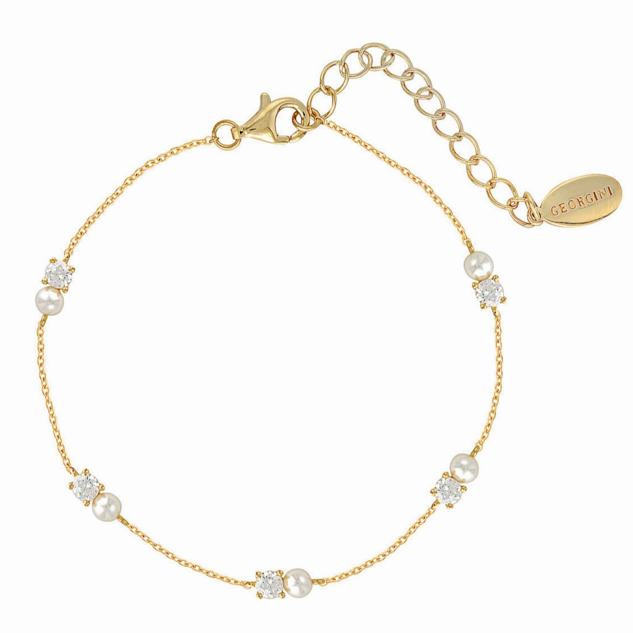 Georgini Noel Nights Snow Drop Bracelet Gold hand-chain-bracelet  