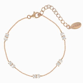 Georgini Noel Nights Snow Drop Bracelet Rose Gold hand-chain-bracelet  