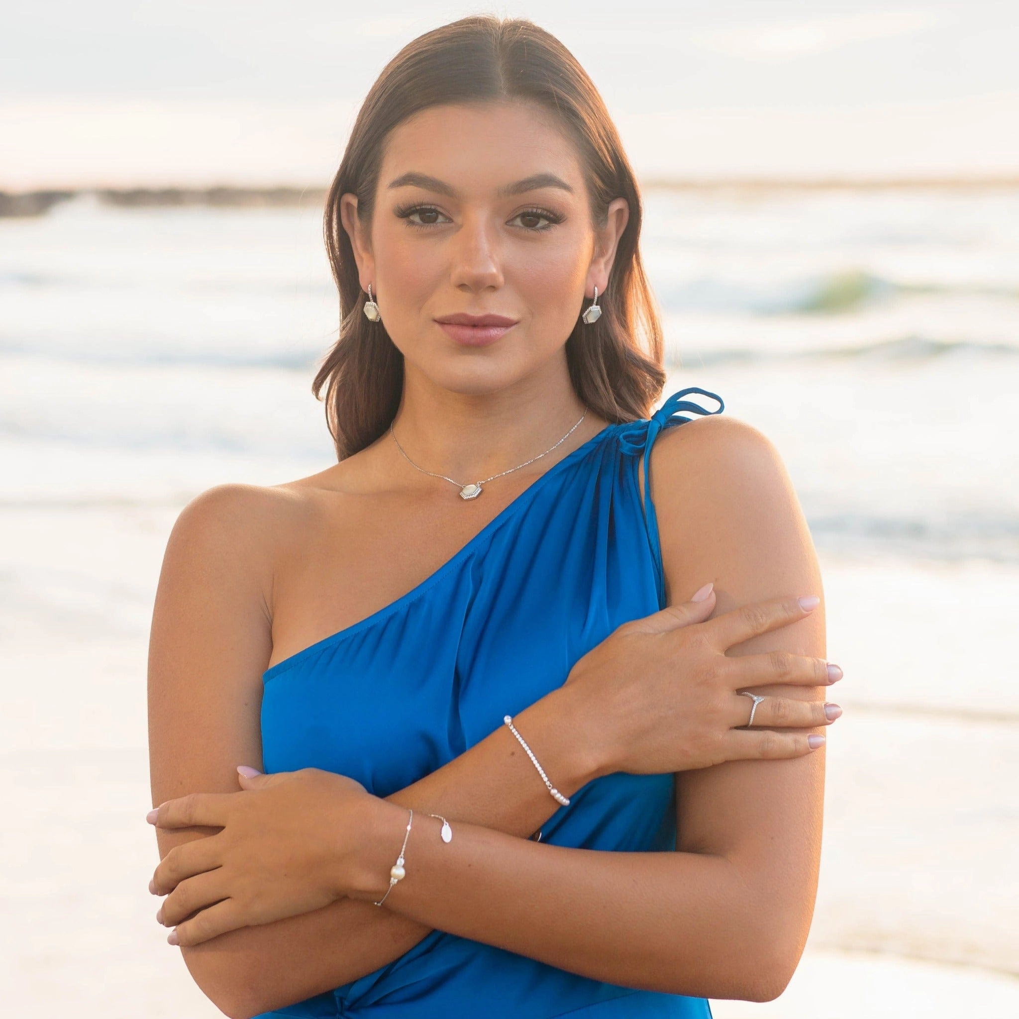 Georgini Oceans Noosa Freshwater Pearl Bracelet Silver