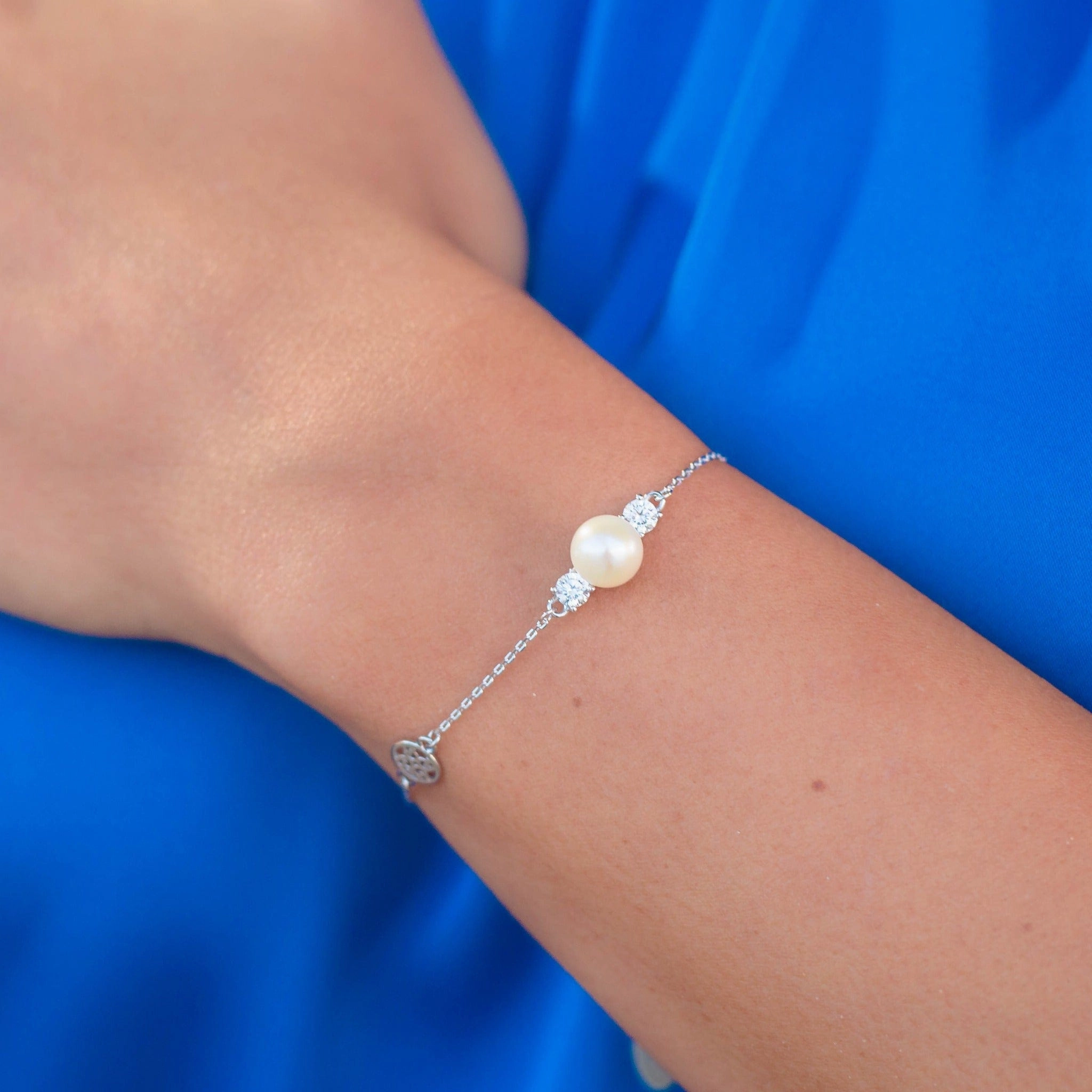 Georgini Oceans Noosa Freshwater Pearl Bracelet Silver