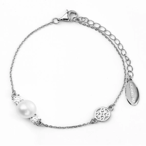 Georgini Oceans Noosa Freshwater Pearl Bracelet Silver hand-chain-bracelet  