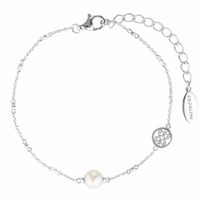 Georgini Red Carpet Globe Pearl Bracelet Silver hand-chain-bracelet  