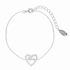 Georgini Reflection Enamel Love Heart Bracelet Silver hand-chain-bracelet  