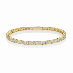 Georgini Selena 3mm Tennis Bracelet Gold 17.5cm hand-chain-bracelet  