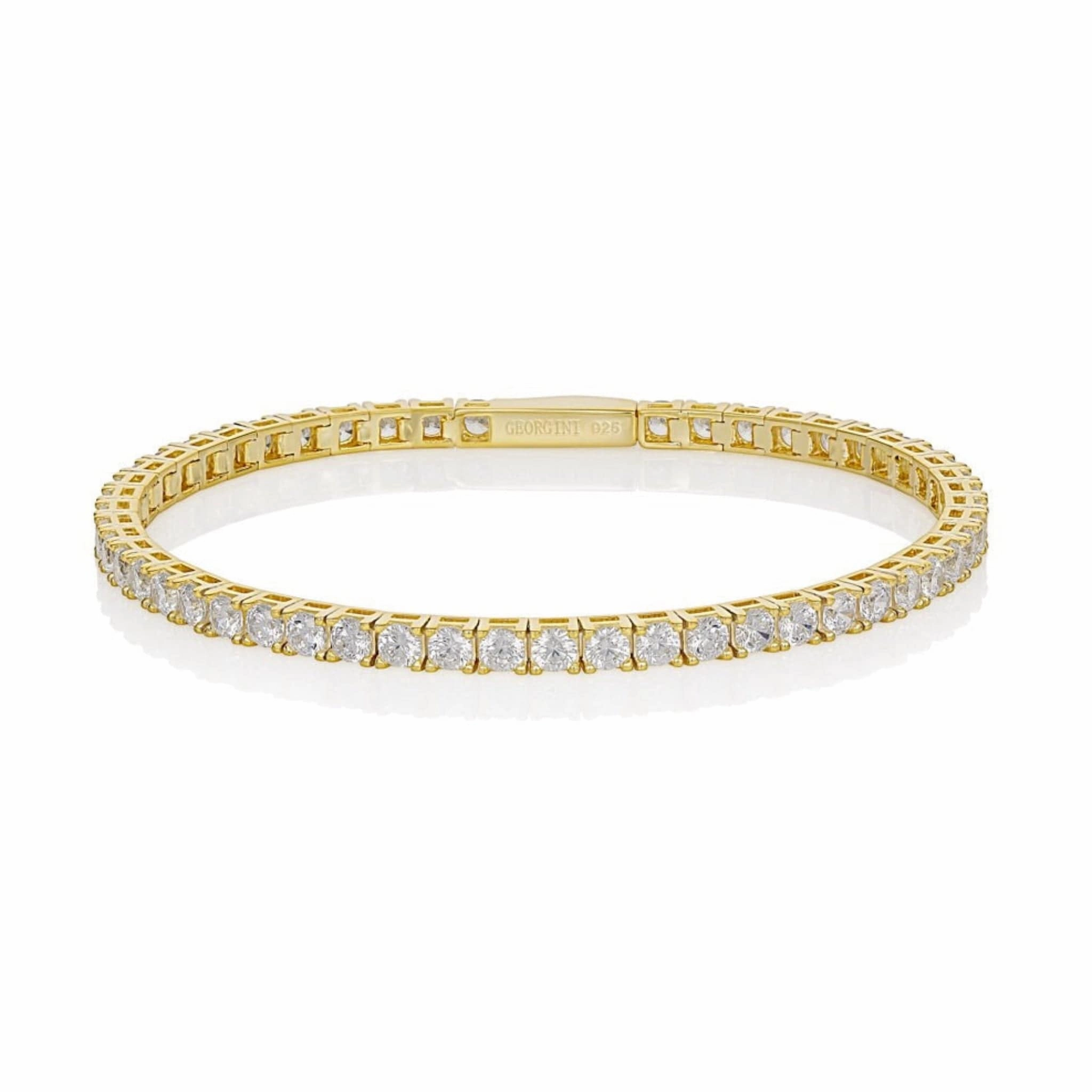 Georgini Selena 3mm Tennis Bracelet Gold 17.5cm hand-chain-bracelet  