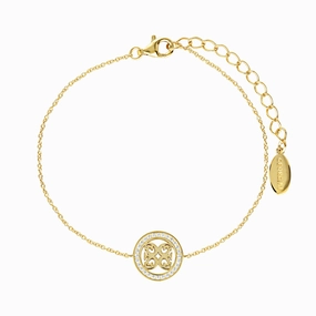 Georgini Signature Medalion Bracelet Gold hand-chain-bracelet  