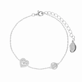 Georgini Signature Sealed With A Kiss Bracelet Silver hand-chain-bracelet  
