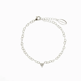 Georgini Sweetheart Heart Chain Bracelet Silver hand-chain-bracelet  