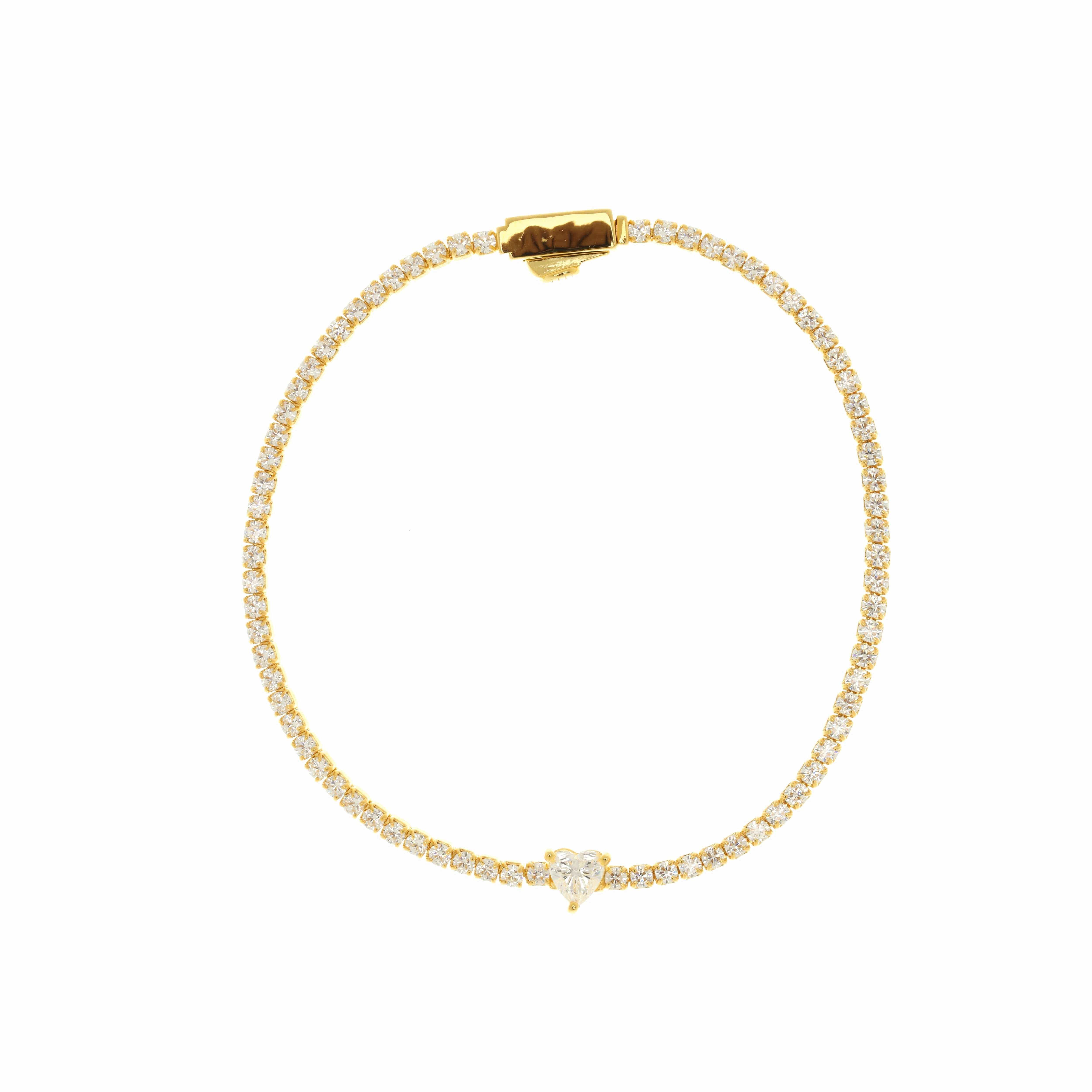 Georgini Sweetheart Tennis Bracelet Gold 18cm hand-chain-bracelet  