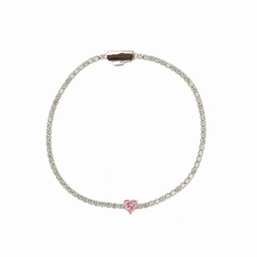 Georgini Sweetheart Tennis Bracelet Silver 18cm hand-chain-bracelet  