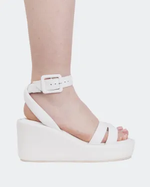 Geralda Weißes Leder