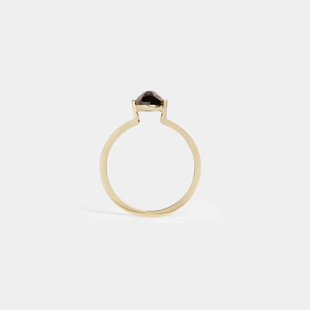 Gerda Ring with Cognac Diamond in Gold