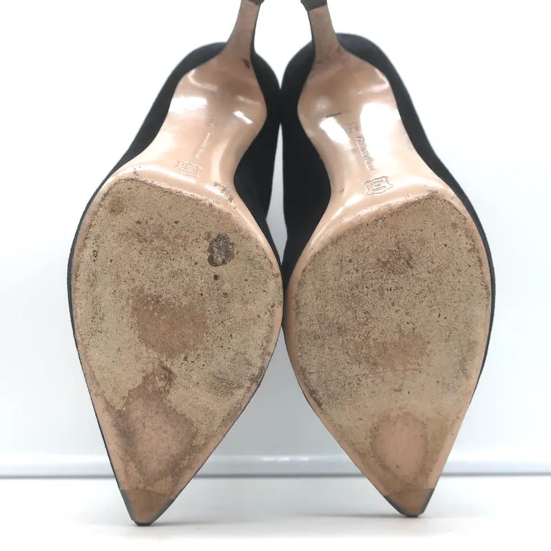 Gianvito Rossi Cecile Slouch Stiefeletten Schwarz Wildleder Größe 36,5