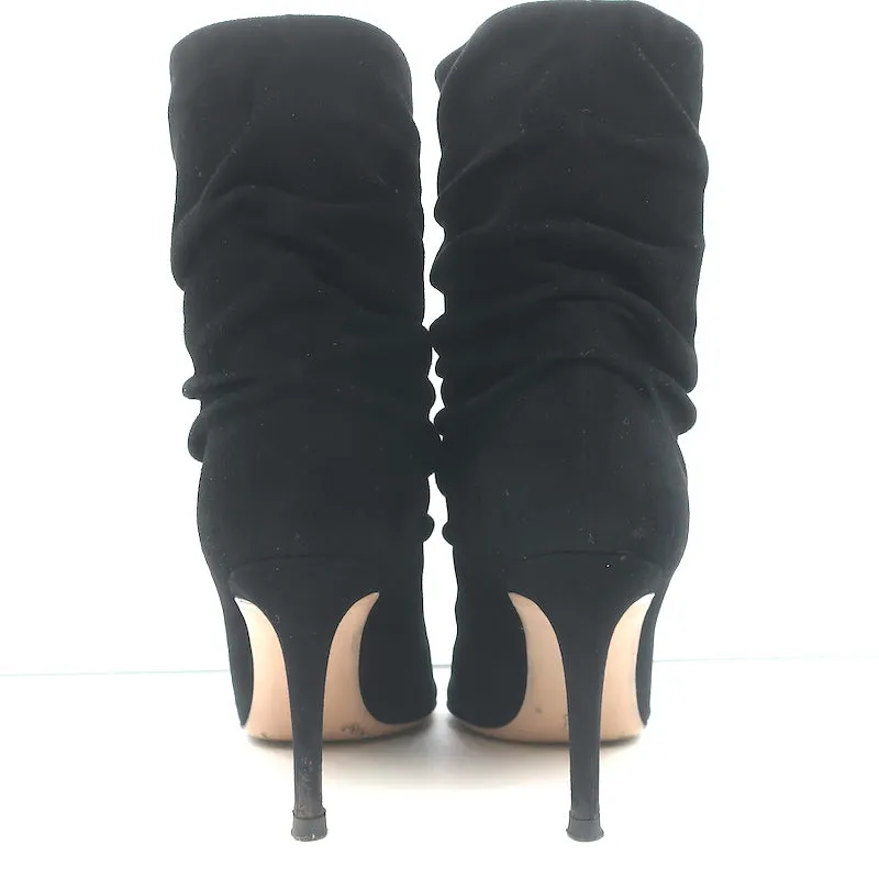 Gianvito Rossi Cecile Slouch Stiefeletten Schwarz Wildleder Größe 36,5