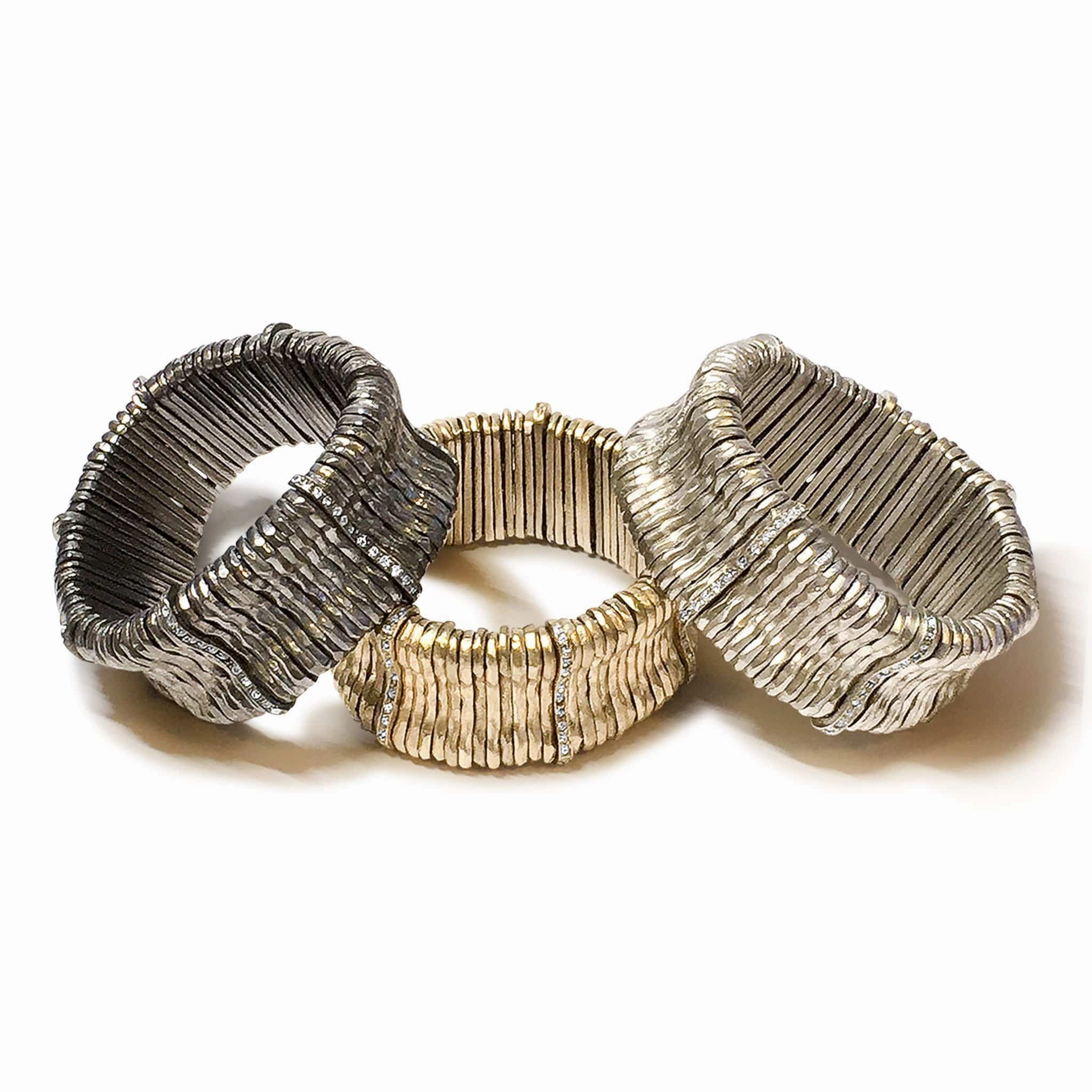 Giora' Allegra Bracelet with Swarovski Crystals Ruthenium