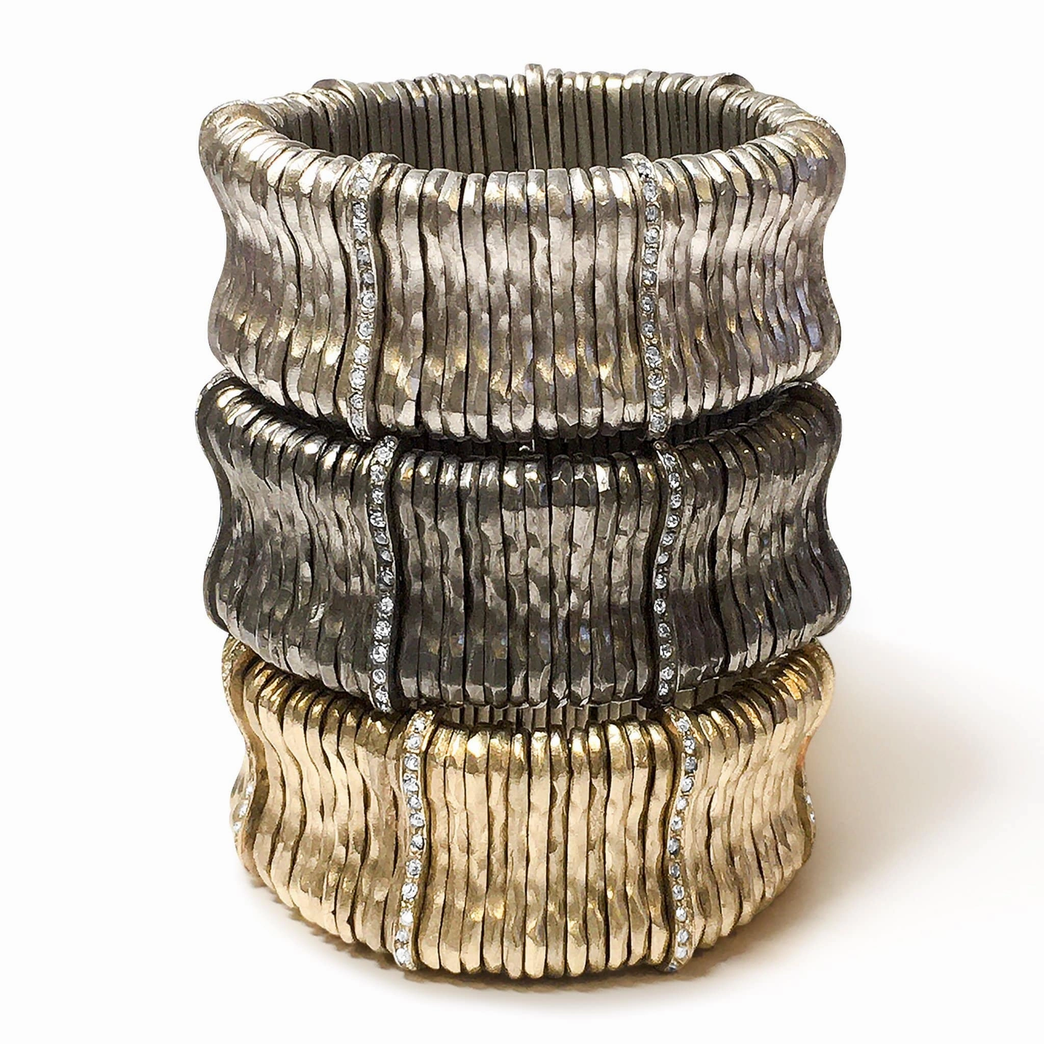 Giora' Allegra Bracelet with Swarovski Crystals Ruthenium