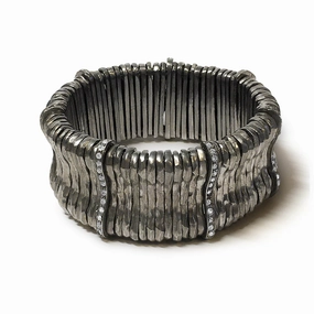Giora' Allegra Bracelet with Swarovski Crystals Ruthenium hand-chain-bracelet  