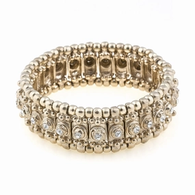 Giora' Bracelet with Swarovski Crystals Bronze Colour hand-chain-bracelet  