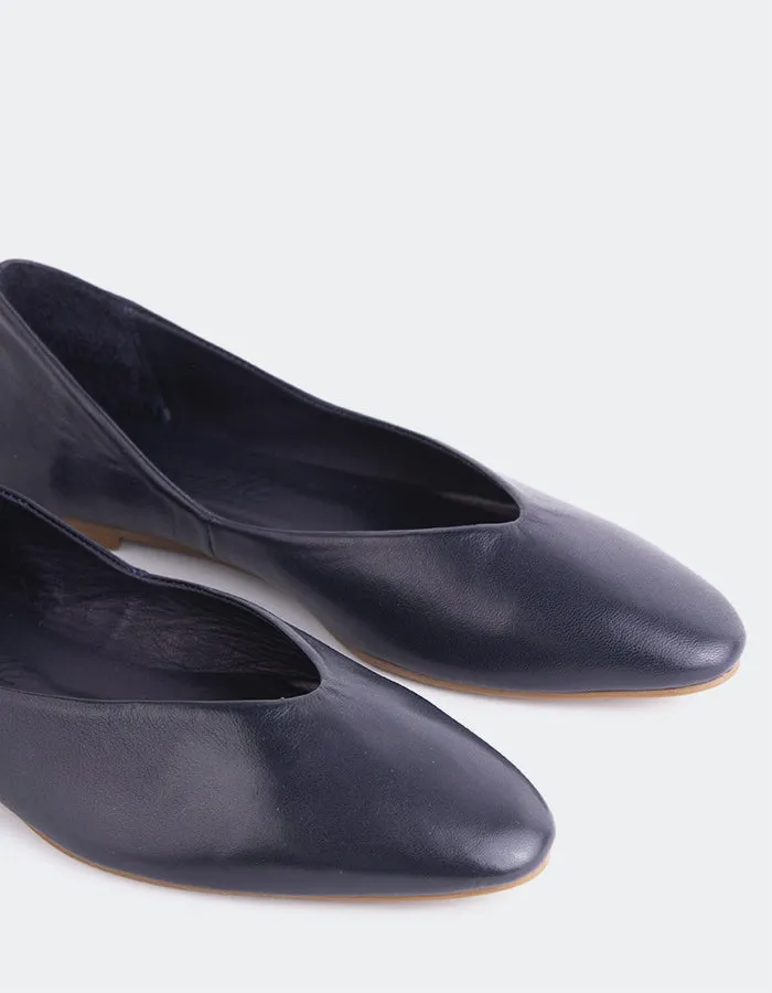 Glissandra Navy Leder