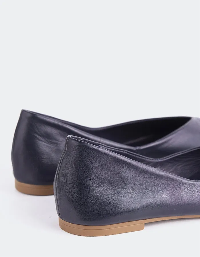 Glissandra Navy Leder
