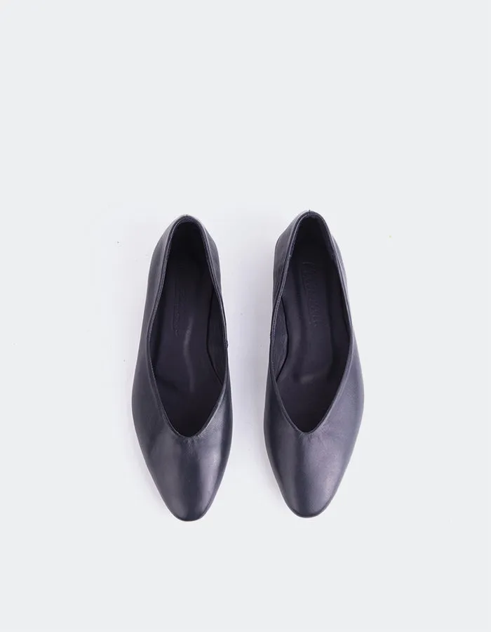 Glissandra Navy Leder