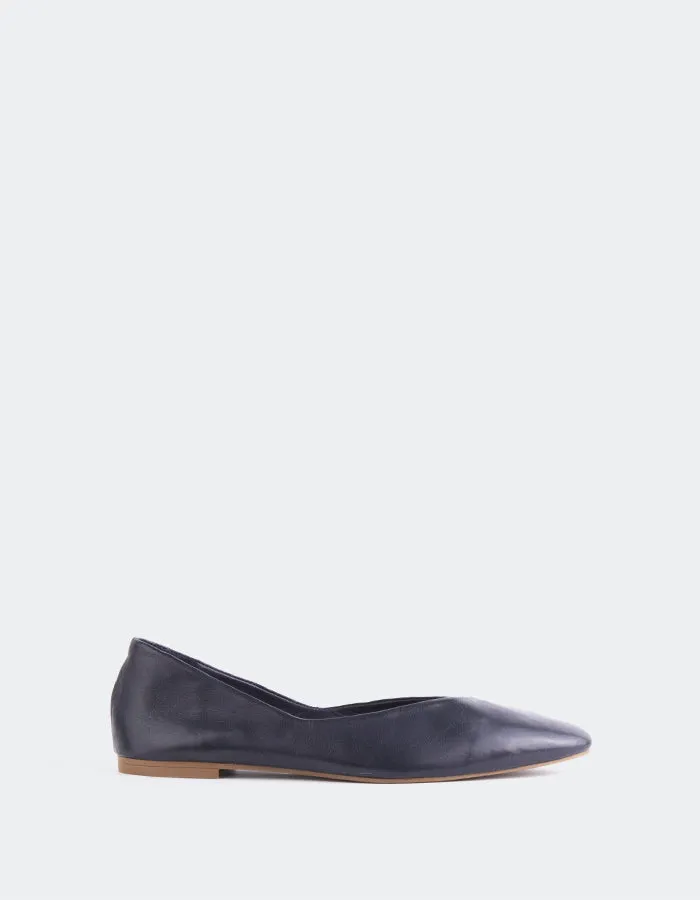Glissandra Navy Leder