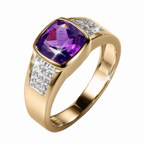 Glorious Amethyst Mens Ring 