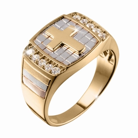 Glorious Cross Mens Ring 