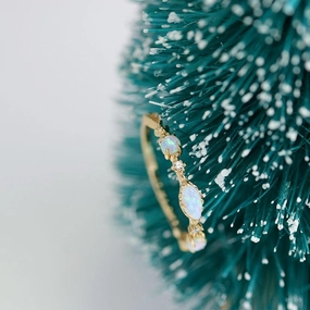 Gold-plated Inlaid Light Luxury Thin Ring 
