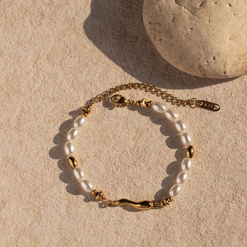 Gold Plated Water Drop Bracelet 