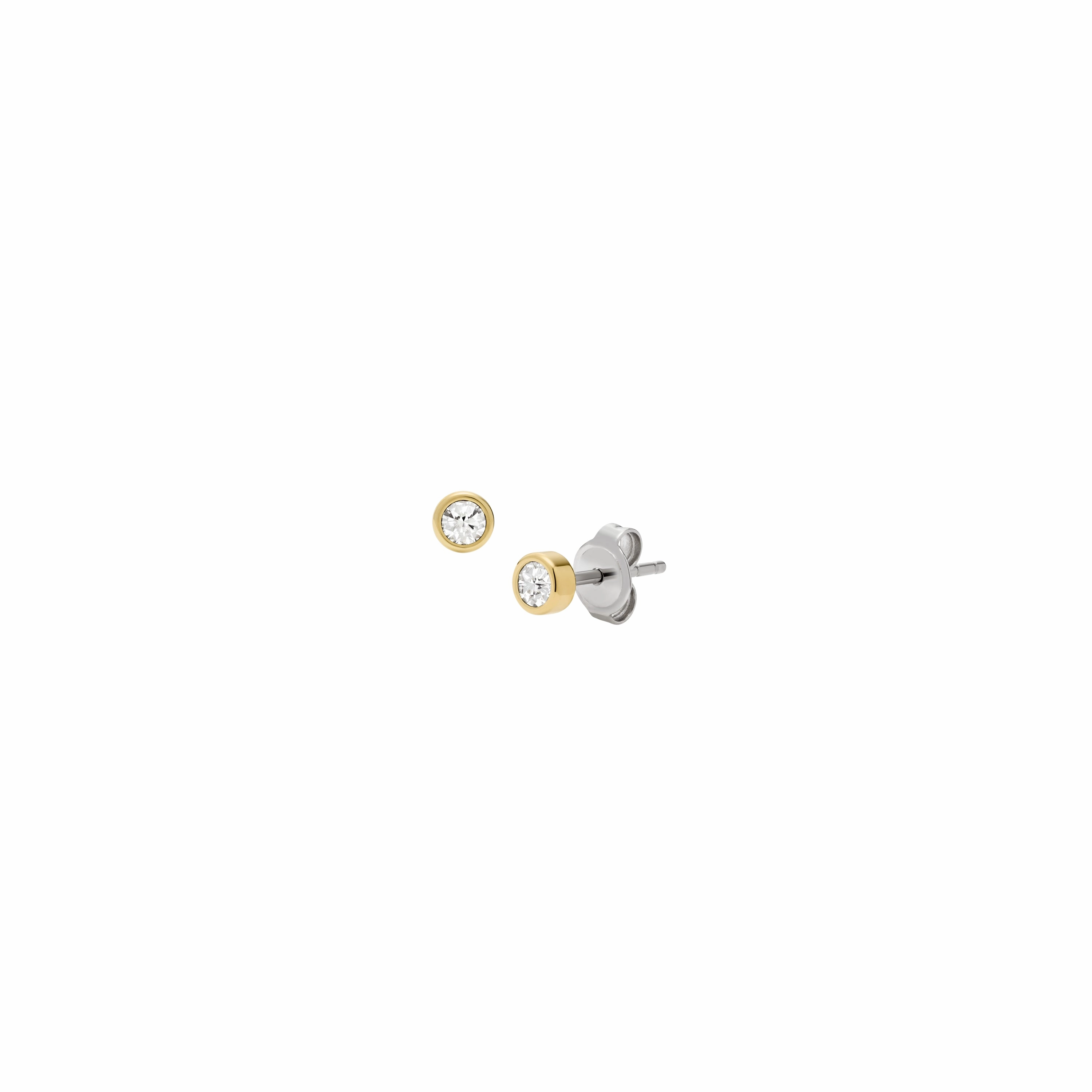 Gold-Tone Stainless Steel Heart Necklace and Earrings Gift Set