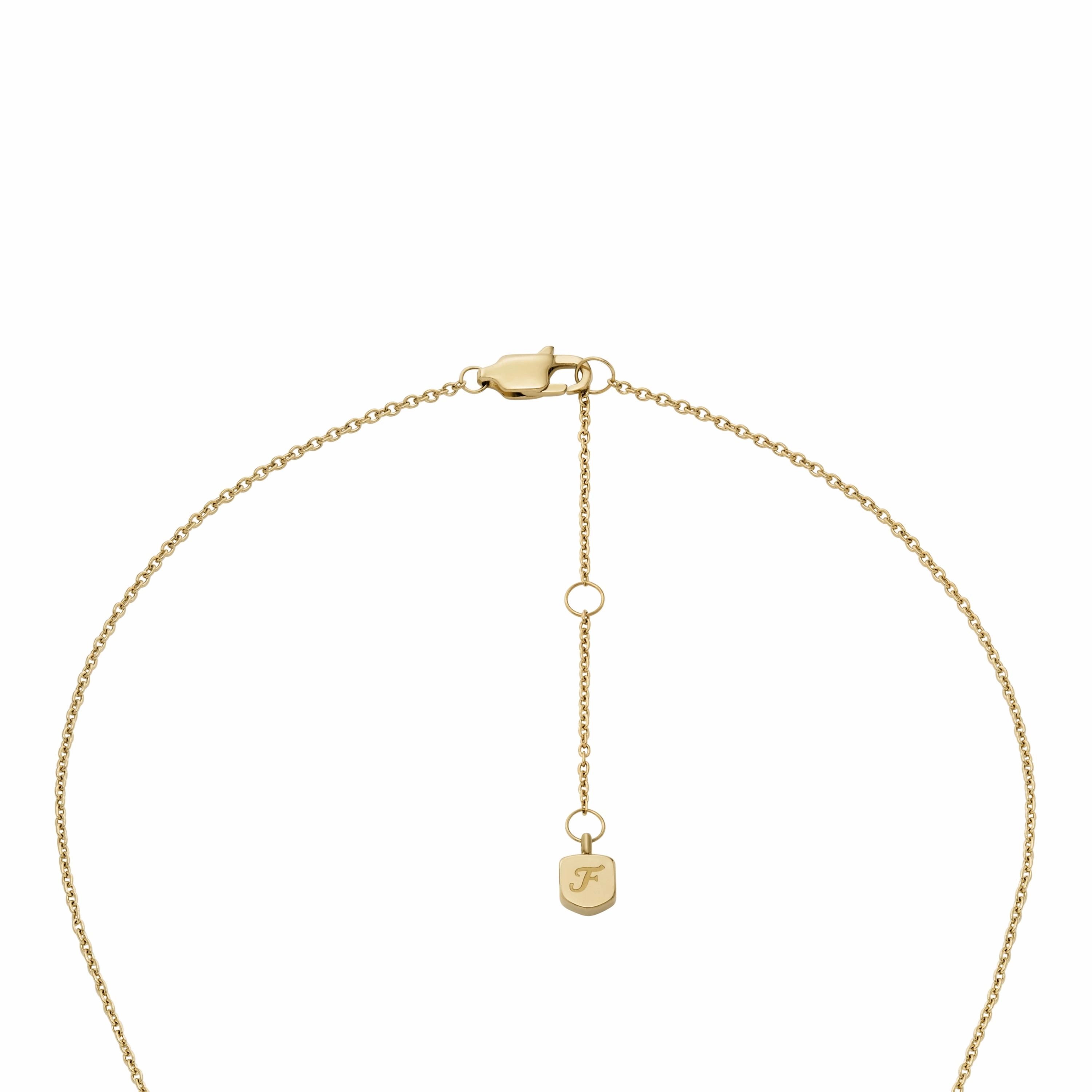 Gold-Tone Stainless Steel Heart Necklace and Earrings Gift Set