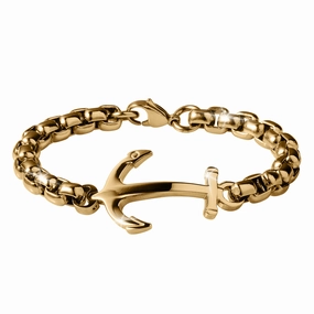 Golden Anchor Men's Bracelet 