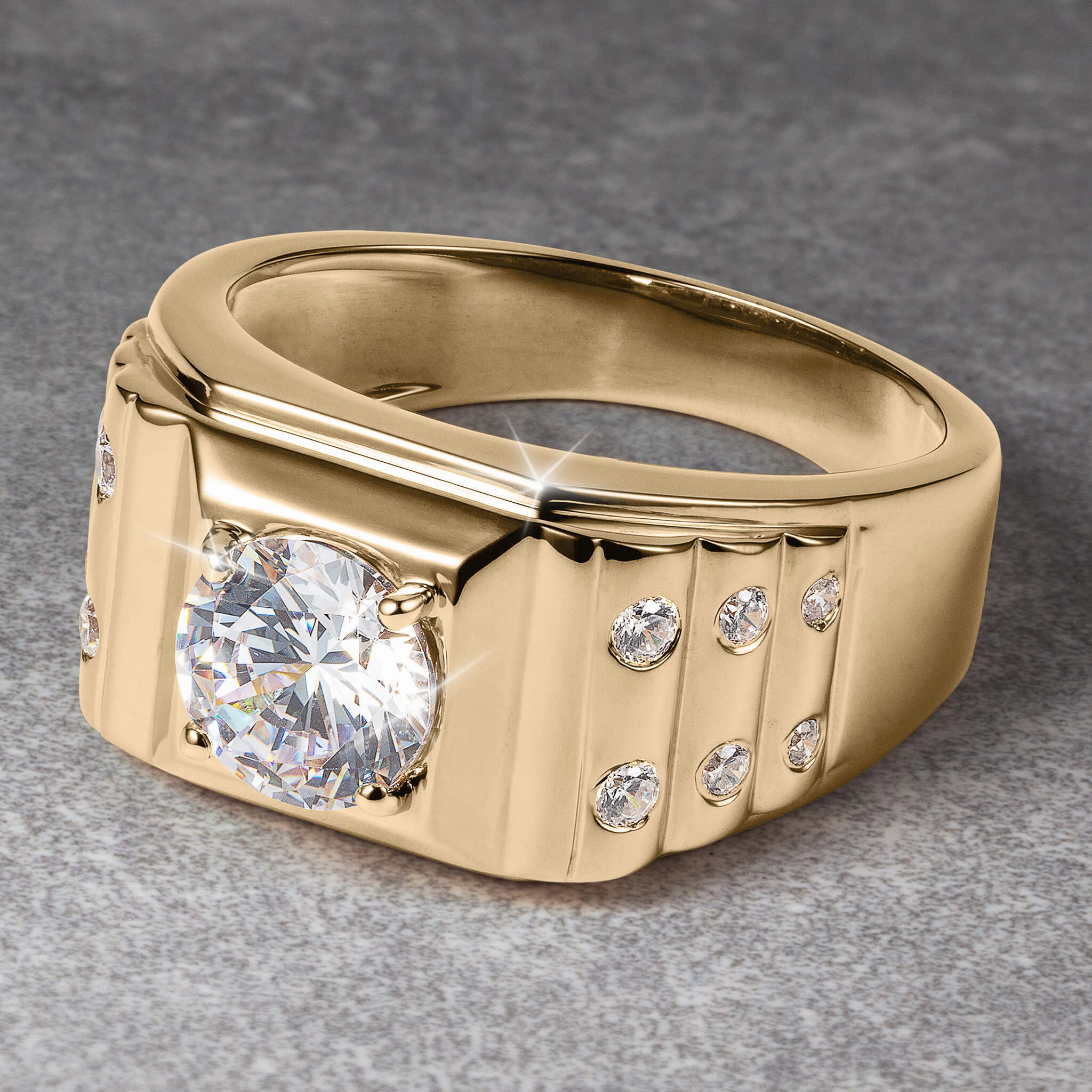 Golden Apex Men's Ring