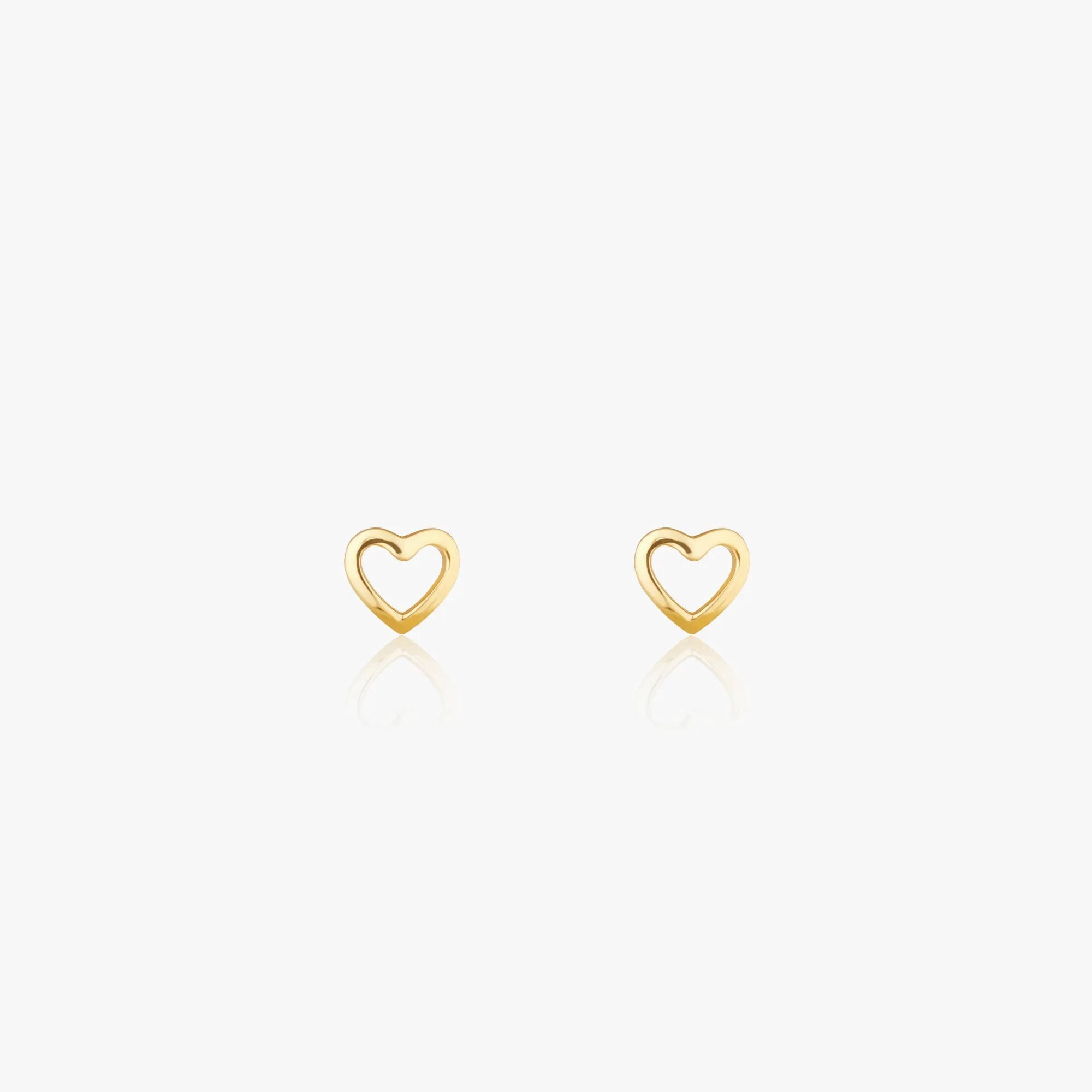 Golden Charming Love Studs