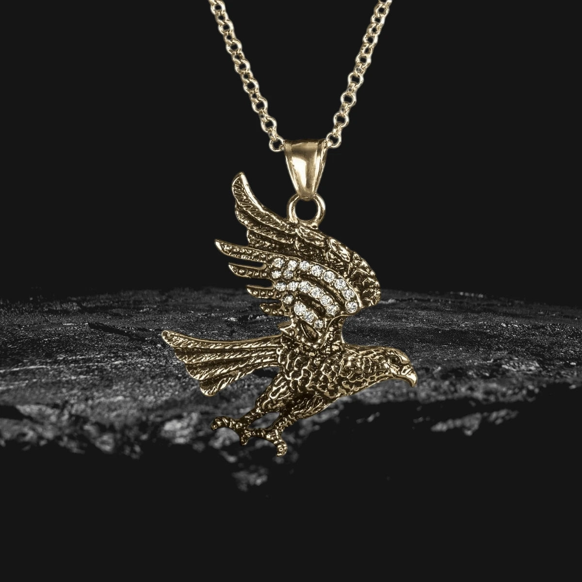 Golden Hawk Pendant
